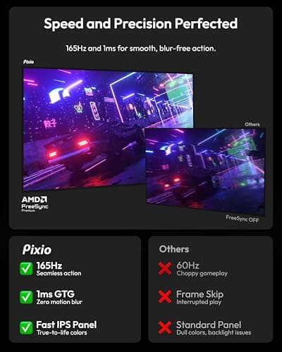 Pixio PX277PRO 27" 1440p 165Hz IPS Monitor image