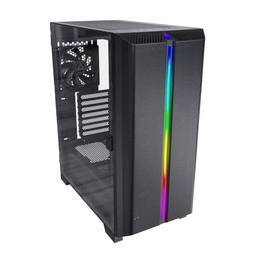 Montech SKY ONE LITE ATX Mid Tower Black with Tempered Glass Side Panel and USB 3.2 Gen 2 Type-C, USB 3.2 Gen 1 Type-A image