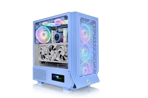 Thermaltake Ceres 330 ATX Mid Tower Blue ARGB Tempered Glass Side Panel image