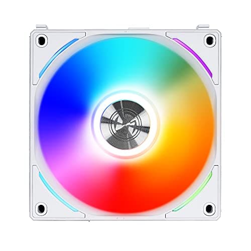 Lian Li Uni Fan AL 120mm Addressable RGB PWM 64.5 CFM White image