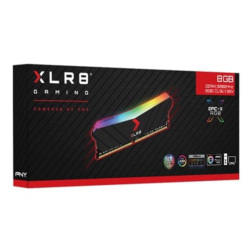 PNY XLR8 Gaming EPIC-X RGB Black DDR4-3200 CL16 8GB (1x8GB) image
