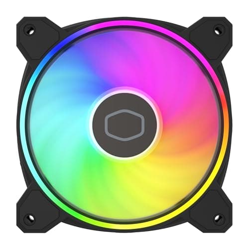 Cooler Master MasterFan MF120 Halo² 120mm Black PWM Addressable RGB 3-Pack image