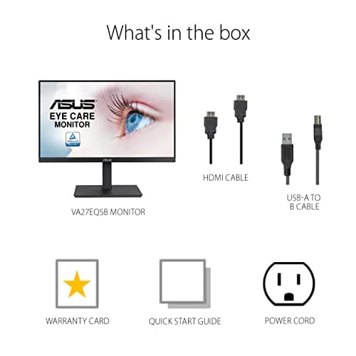 Asus VA27EQSB 27" 1080p 75Hz IPS Monitor image