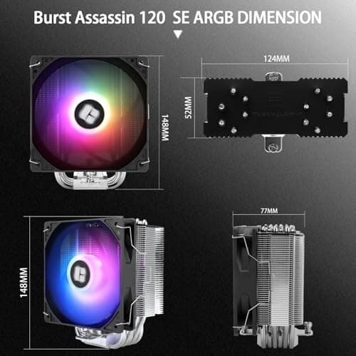 Thermalright Burst Assassin 120 SE ARGB Air 148mm Black / Silver image