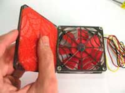 Evercool Spider Filter 120mm 80 CFM Red 1-Pack image