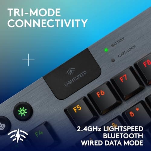 Logitech G915 LIGHTSPEED TKL RGB Wireless/Wired/Bluetooth Mechanical Gaming Keyboard image