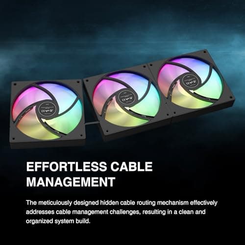 GAMDIAS CHIONE E4 73.36 CFM Water 360mm Black image