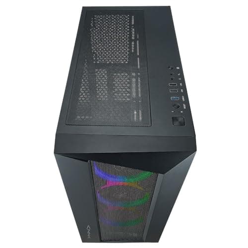 Azza Octane A ATX Mid Tower Black with Tempered Glass Side Panel and USB 3.2 Gen 1 Type-A, USB 2.0 Type-A Front Panel image