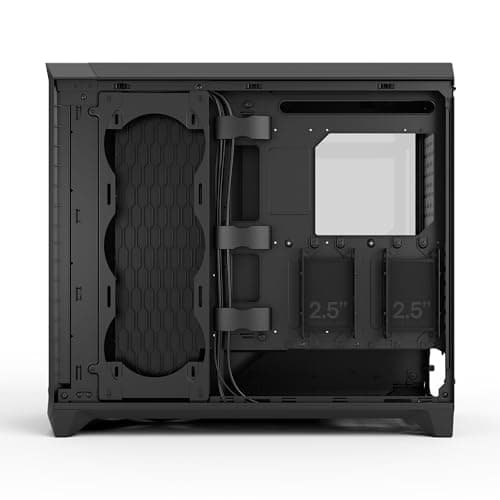 Fractal Design Meshify 3 XL ATX Full Tower Black with Tinted Tempered Glass Side Panel and USB 3.2 Gen 2x2 Type-C / USB 3.2 Gen 1 Type-A image