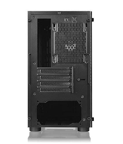 Thermaltake Versa H18 Micro ATX Mini Tower Black Tempered Glass Side Panel, USB 3.2 Gen 1 Type-A, USB 2.0 Type-A image