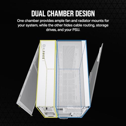 Corsair 6500D Airflow ATX Mid Tower White Tempered Glass image