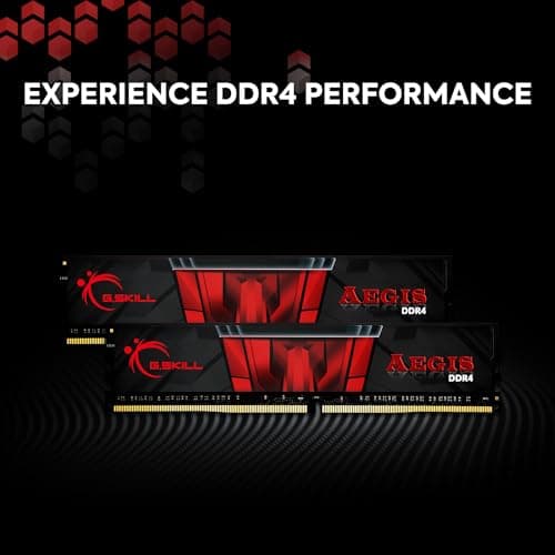 G.Skill Aegis Red / Black DDR4-3200 CL16 32GB (2x16GB) image