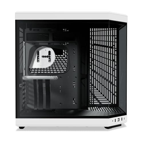 HYTE Y70 ATX Mid Tower White Panda / Black Tempered Glass Side Panel, USB 3.2 Gen 2 Type-C, USB 3.2 Gen 1 Type-A image