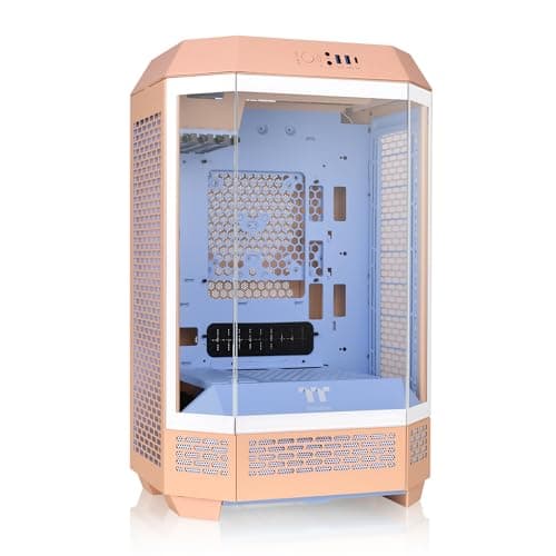 Thermaltake The Tower 300 MicroATX Mini Tower Tempered Glass Side Panel - Peach Fuzz main image