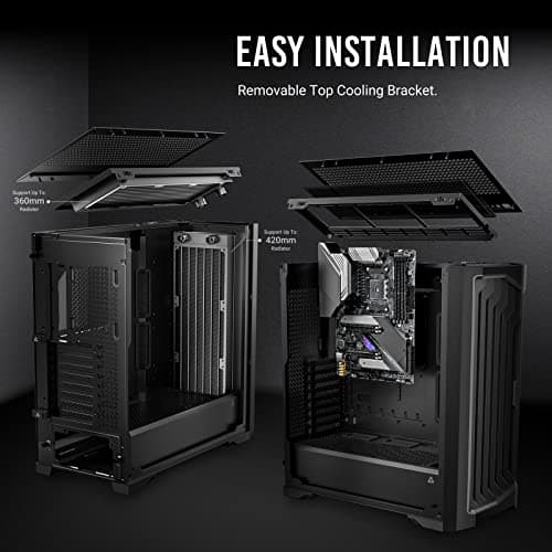 Antec Performance 1 FT ATX Full Tower Black Tempered Glass Side Panel image