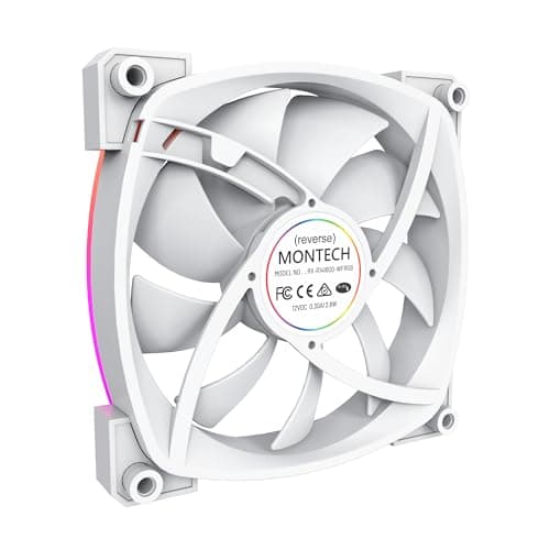 Montech RX 140mm White Addressable RGB PWM 90.5 CFM image
