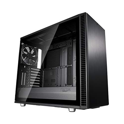 Fractal Design Define S2 Vision Blackout ATX Silent Modular Dark Tint Tempered Glass Window Mid Tower Computer Case image