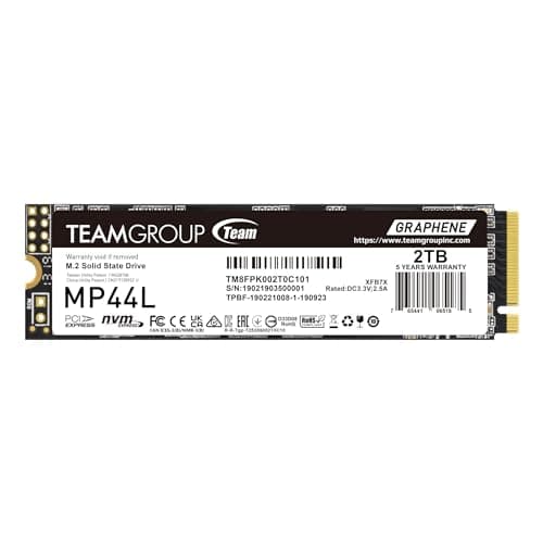 TEAMGROUP MP44L 2TB SSD M.2-2280 PCIe 4.0 X4 NVMe main image
