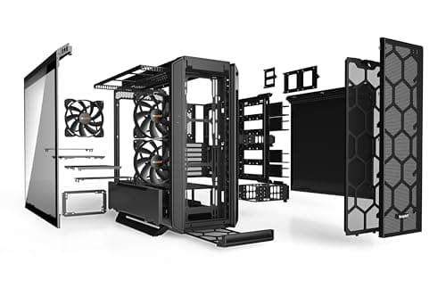 be quiet! Silent Base 802 ATX Mid Tower Black with Tempered Glass Side Panel and USB 3.2 Gen 2 Type-C, USB 3.2 Gen 1 Type-A image