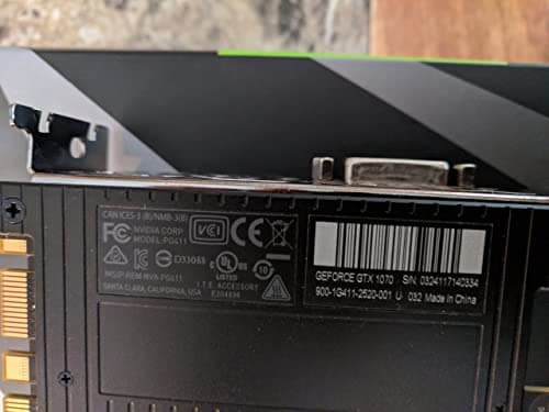 NVIDIA Black / Silver GeForce GTX 1070 8GB GDDR5 Black / Silver image