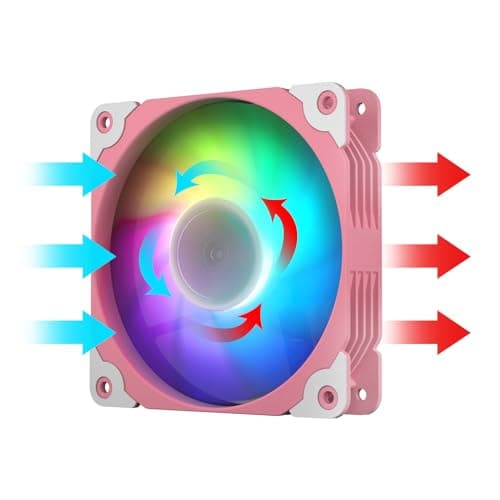 Vetroo SA-140 140mm Pink PWM Addressable RGB 69.29 CFM 1-Pack image