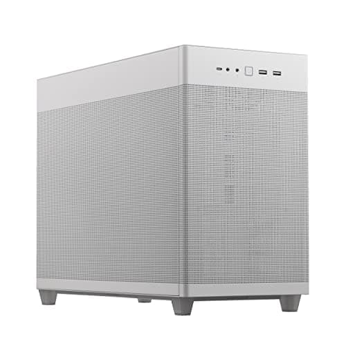 Asus Prime AP201 Micro ATX Mini Tower White Mesh Side Panel image