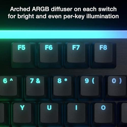 be quiet! Light Mount RGB Wired Silent Orange Linear Gaming Keyboard image