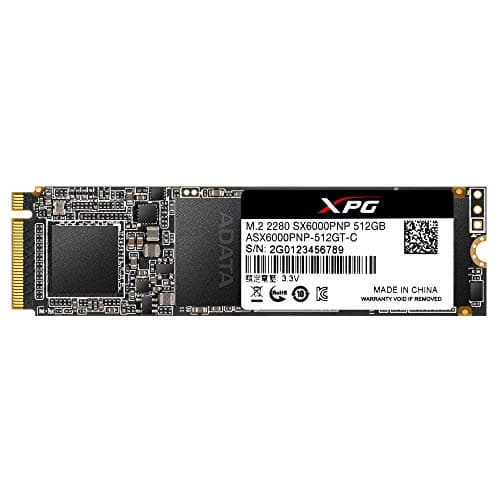 ADATA XPG SX6000 Pro 512GB SSD M.2-2280 PCIe 3.0 X4 NVMe image