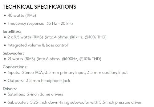 Logitech Z523 2.1 Channel 40W Speaker System image