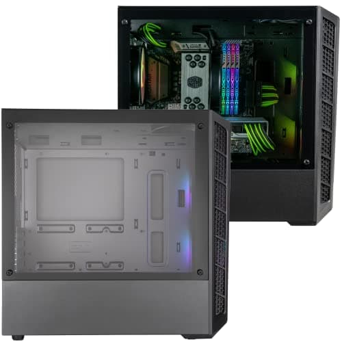 Cooler Master MasterBox MB311L ARGB Micro ATX Mid Tower Black with ARGB, Tempered Glass Side Panel, and USB 3.2 Gen 1 Type-A image