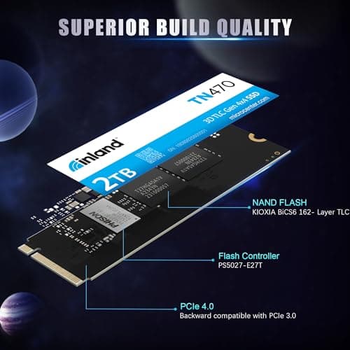 Inland TN470 2TB SSD M.2-2280 PCIe 4.0 X4 NVMe image
