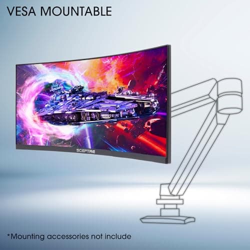 Sceptre C355W-3440UN 35" 3440x1440 100Hz VA Curved Monitor image