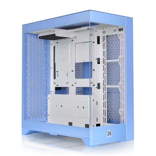 Thermaltake CTE E600 ATX Mid Tower Blue Tempered Glass Side Panel, USB 3.2 Gen 2 Type-C USB 3.2 Gen 1 Type-A Front Panel image