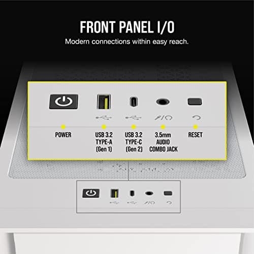 Corsair iCUE 4000D RGB AIRFLOW Mid-Tower  ATX Case - True White image