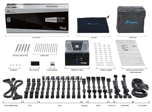 SeaSonic PRIME PX 1600W Fully Modular 80+ Platinum Certified image