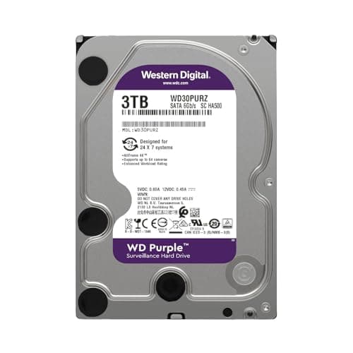 Western Digital Purple 3TB HDD 3.5" 5400RPM SATA 6.0 Gb/s image