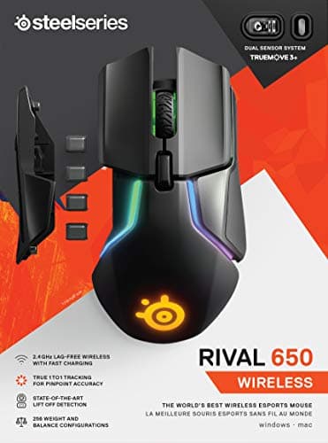 SteelSeries Rival 650 Wireless Wireless Optical Mouse image
