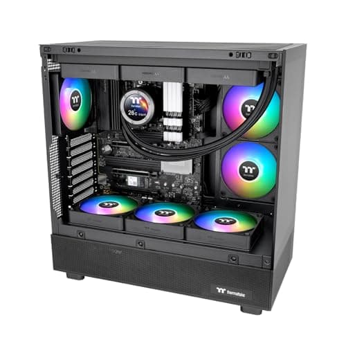 Thermaltake CT120 EX Reverse ARGB Sync 120mm Black PWM 65.82 CFM 3-Pack image