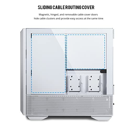 Lian Li LANCOOL III RGB ATX Mid Tower White Tempered Glass Side Panel image