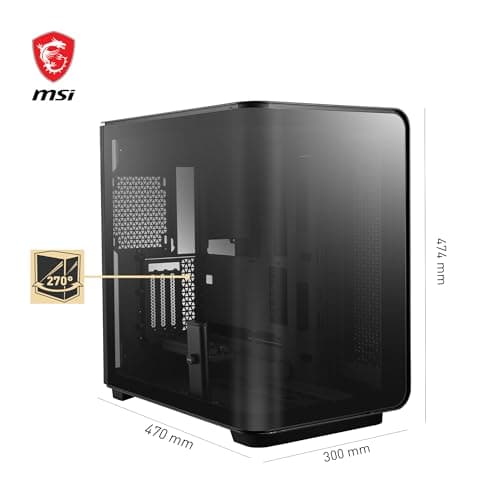 MSI MEG MAESTRO 700L PZ ATX Mid Tower Black Tempered Glass Side Panel USB 3.2 Gen 2x2 Type-C USB 3.2 Gen 1 Type-A image