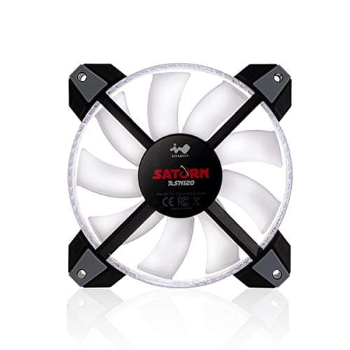 In Win Saturn ASN120 120mm White / Black PWM Addressable RGB 77.17 CFM 3-Pack image