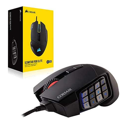 Corsair SCIMITAR RGB ELITE Wired Gaming Mouse - Black image