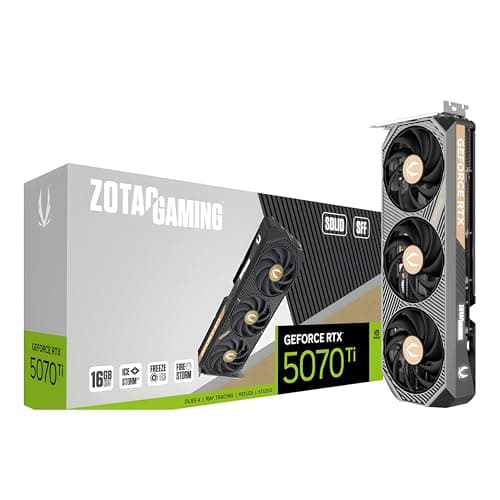 Zotac SOLID SFF GeForce RTX 5070 Ti 16GB GDDR7 Black / Gold main image