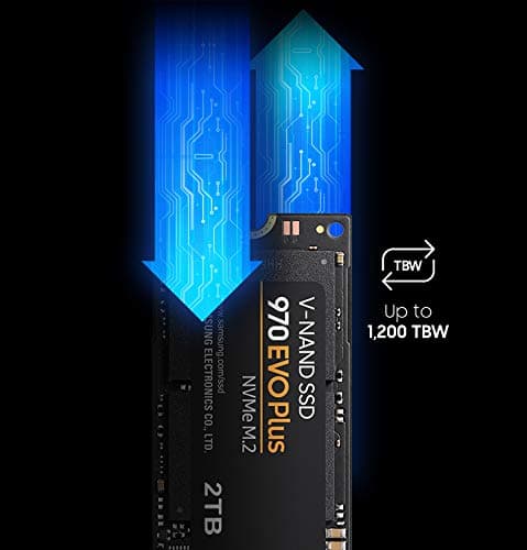 SAMSUNG 970 EVO PLUS M.2 2280 1TB PCIe Gen 3.0 x4, NVMe 1.3 V-NAND Internal Solid State Drive (SSD) MZ-V7S1T0B/AM image