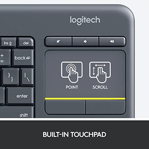 Logitech K400 Plus Wireless With Touchpad Mini Keyboard image