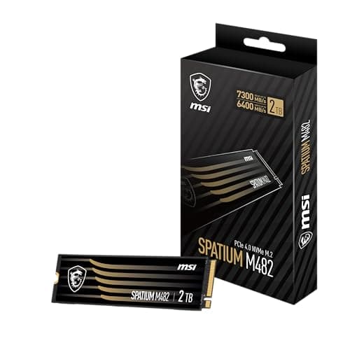MSI SPATIUM M482 2TB SSD M.2-2280 PCIe 4.0 X4 NVMe image