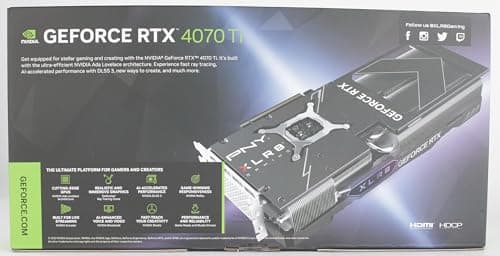 PNY XLR8 Gaming VERTO EPIC-X RGB GeForce RTX 4070 Ti 12GB GDDR6X Black image