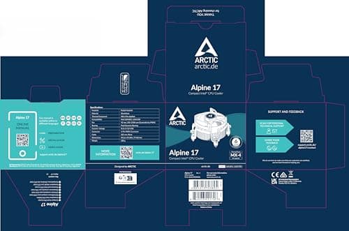 ARCTIC Alpine 17 Air 77mm Black / White image