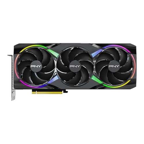 PNY EPIC-X RGB Triple Fan Plus OC GeForce RTX 5070 Ti 16GB GDDR7 Black image