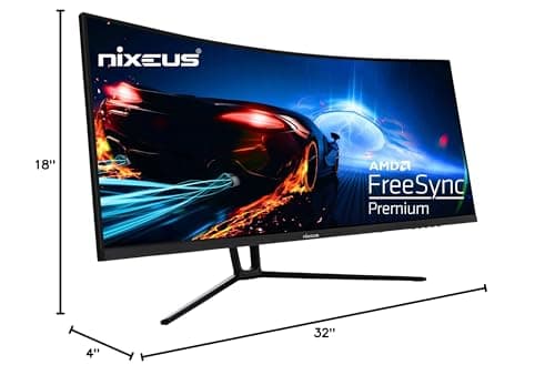 Nixeus NX-EDG34S 34" 1440p 144Hz VA Curved Monitor image